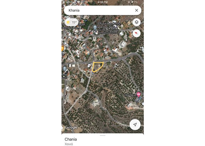 Land plot in Sternes Chania