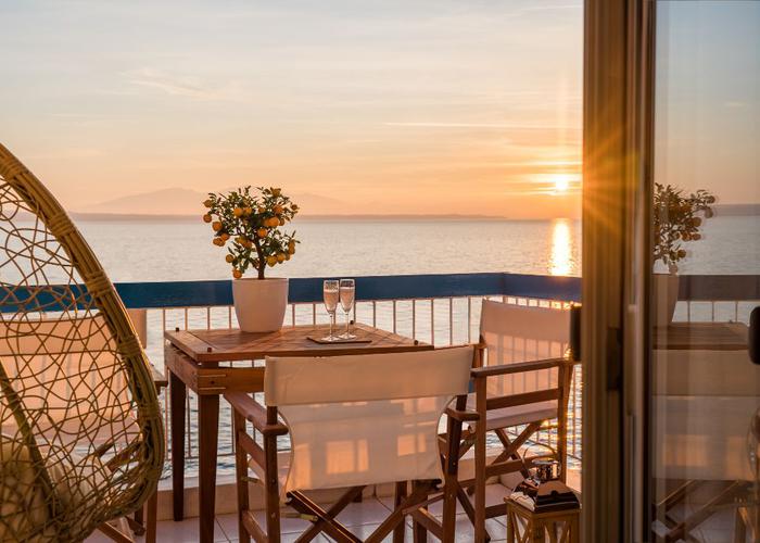 Seafront Luxury President Suite Aegean Sunset