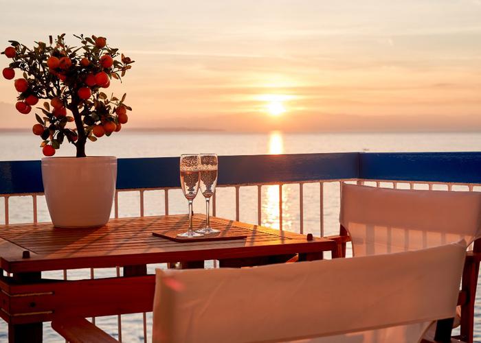 Seafront Luxury President Suite Aegean Sunset